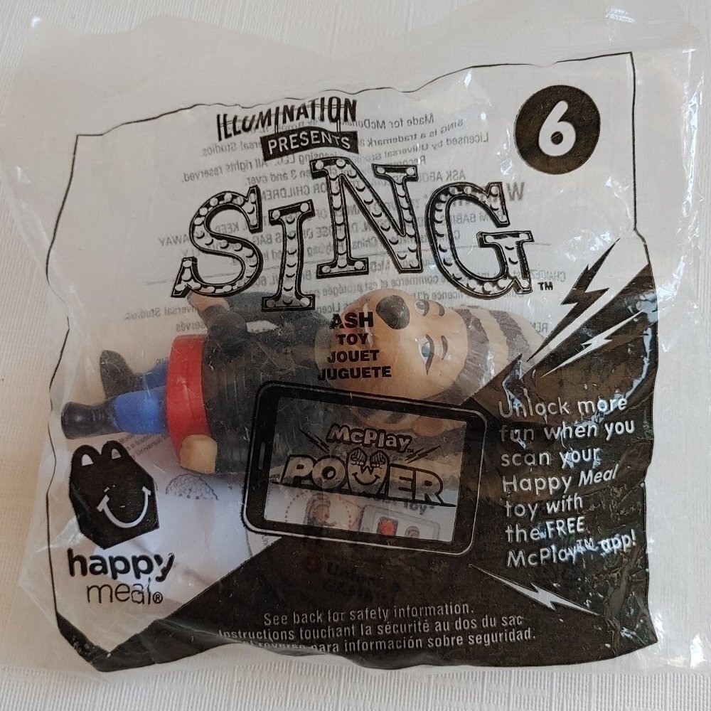 2016 McDonalds Happy Meal Toy Ash Hedgehog SING Illumination Presents Se…